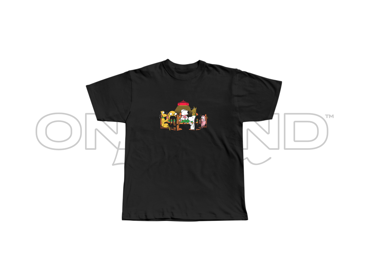 Around the Table in the 90's - Retro Cartoon Hoodie