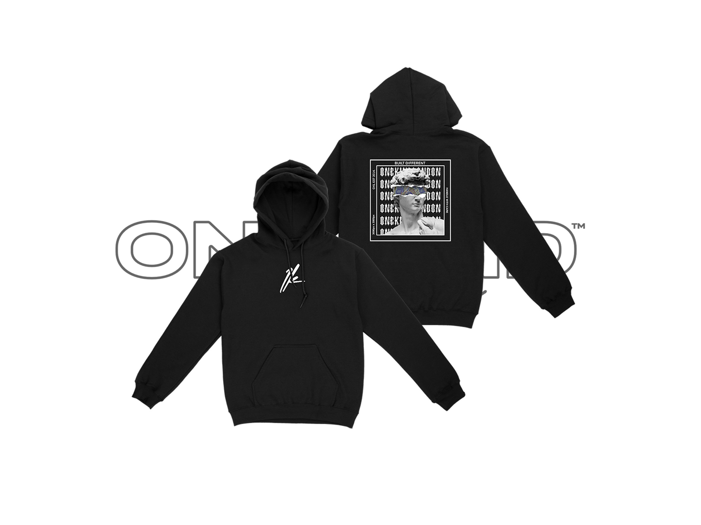 Mens Hoodie - Premium Cotton Limited Edition 25 UK | ONEKIND