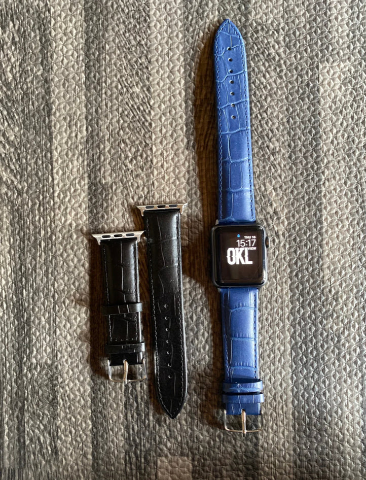 Signature Alligator Skin Apple Watch Straps