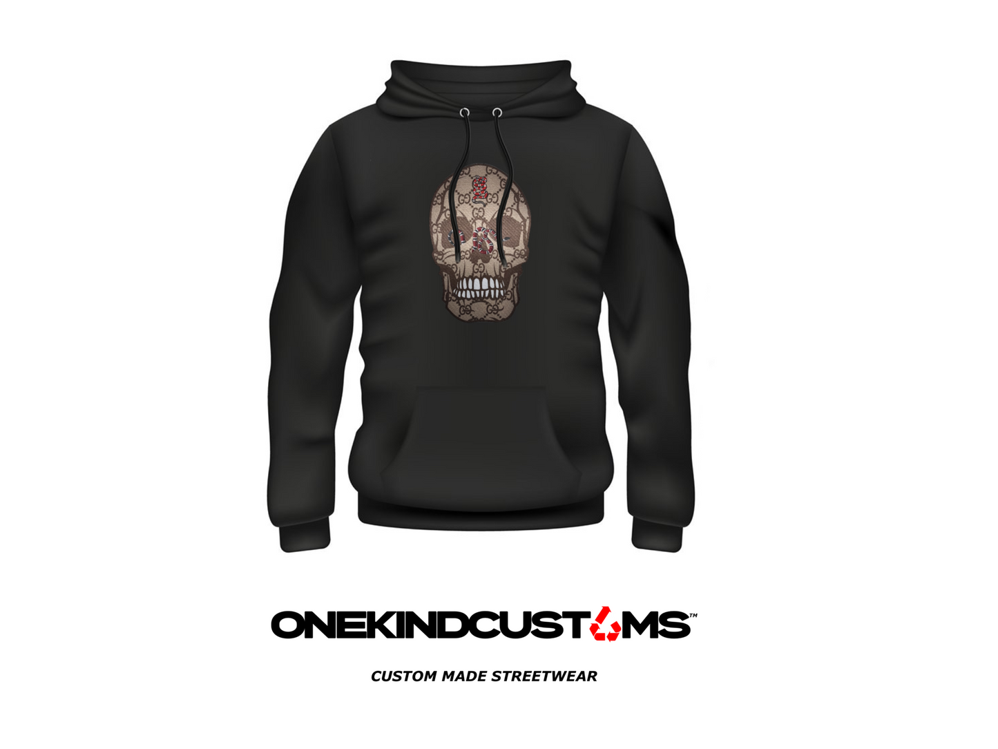 Custom Embroidered Hoodies | Triple Tick & Skull Snake | ONEKIND