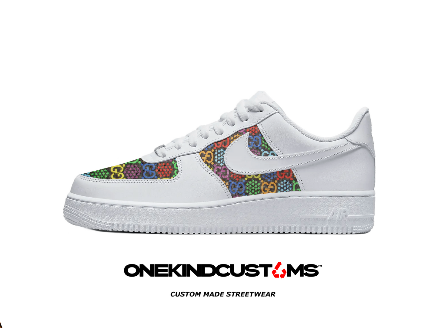 Custom Psychedelic Pattern Nike Trainers | ONEKIND