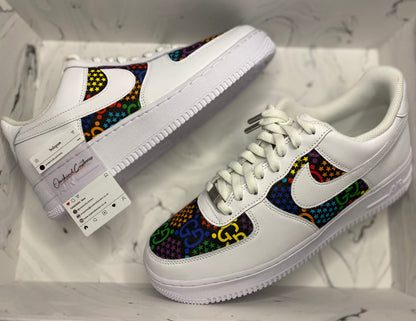 Custom Psychedelic Pattern Nike Trainers | ONEKIND