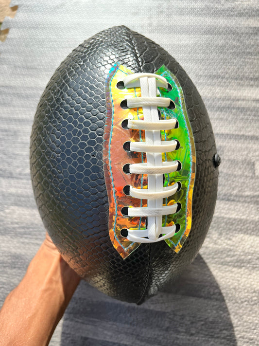 Custom Black Snakeskin American Football | ONEKIND Atelier