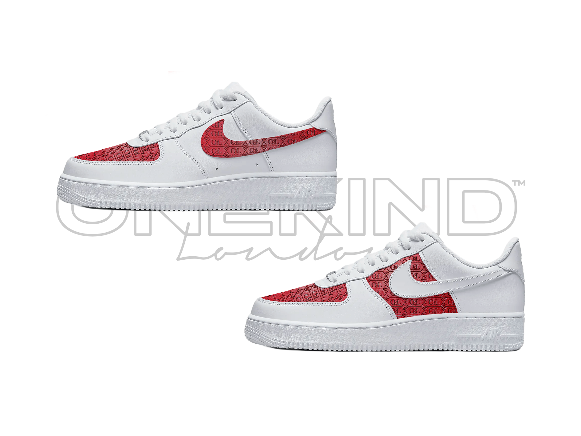 Nike AirForce 1 OKL Edition Red Blue onekindlondon